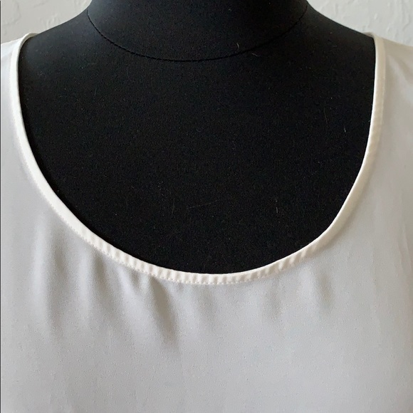 ANN TAYLOR ivory silk blend shell - Picture 4 of 6